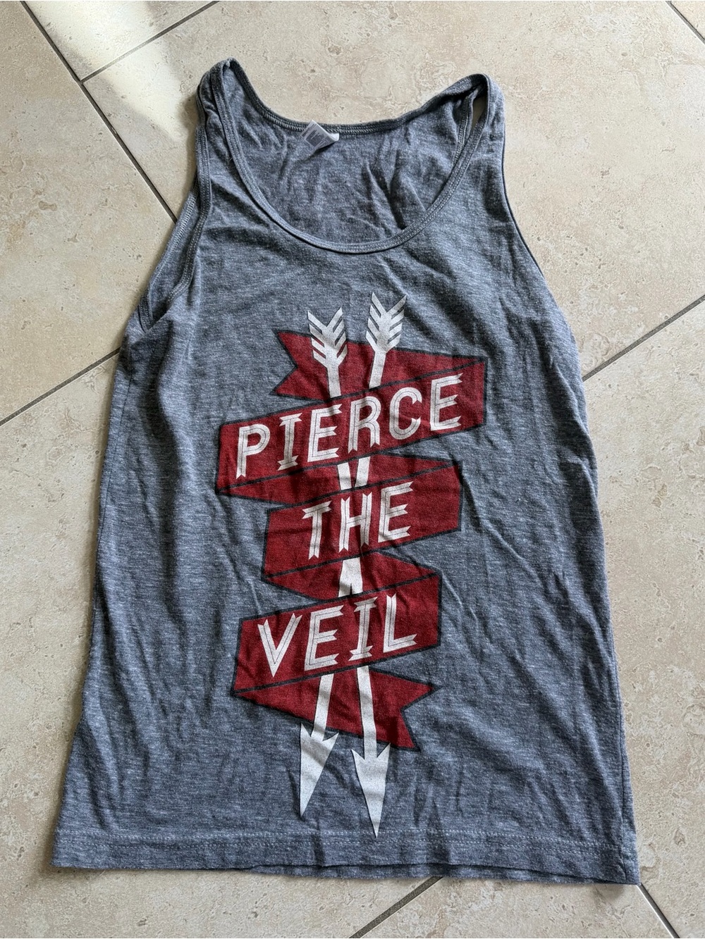 Pierce The Veil American Apparel Grey Racerback Tank